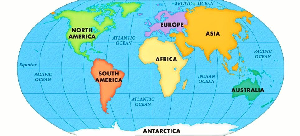 Continents of the world World